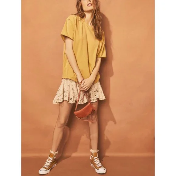 NWT FREE PEOPLE Serenity Mini Skort / Tea SIZE Large - Picture 11 of 12